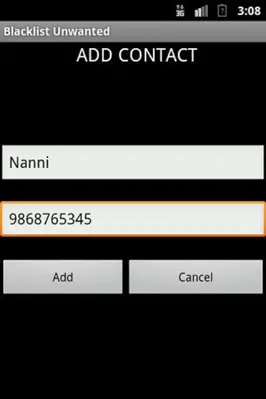 Blacklist Unwanted android App screenshot 4